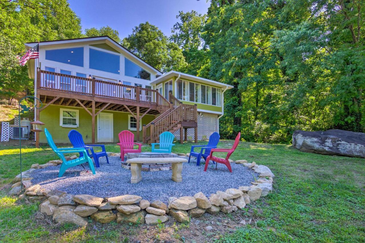 Unique Chimney Rock Cottage With Breathtaking Views Lake Lure Eksteriør billede